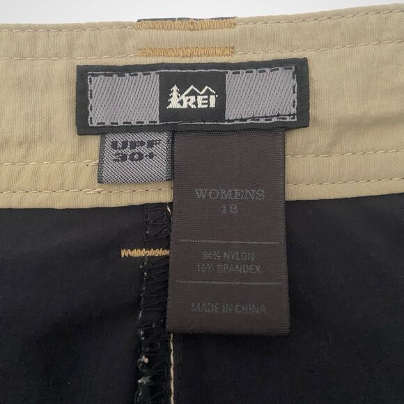 REI Outdoor Skirt Skort Tennis Golf Hiking Womens Size 12 Buckle Black  UPF 30+ - Picture 5 of 6
